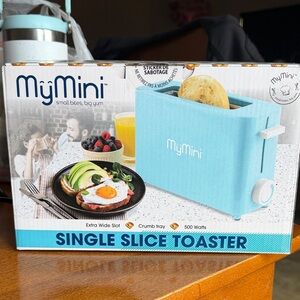 MyMini Blue Single Slice Toaster
